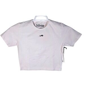 Civil Regime From The Concrete Sculpt Crop Tee Size Large Petal Pink Color